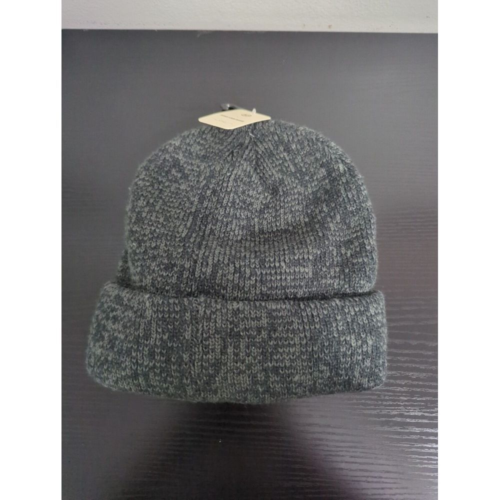 MTI‎ Trading Men's Charcoal Heather Grey Fleece Lined Knit Beanie Hat 09844